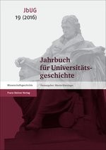 Jahrbuch für Universitätsgeschichte 19 (2016) Image 1