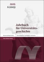 Jahrbuch für Universitätsgeschichte 6 (2003) Image 1